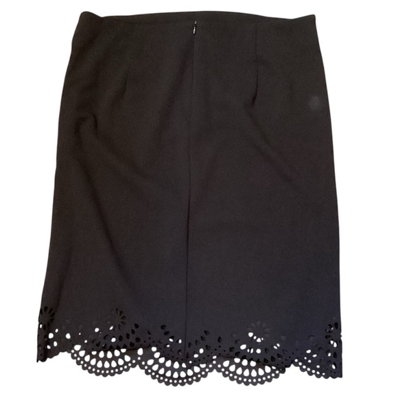 Grace Karin Black Laser Scalloped Hem Pencil Skirt, Size 2XL NEW - Picture 3 of 7